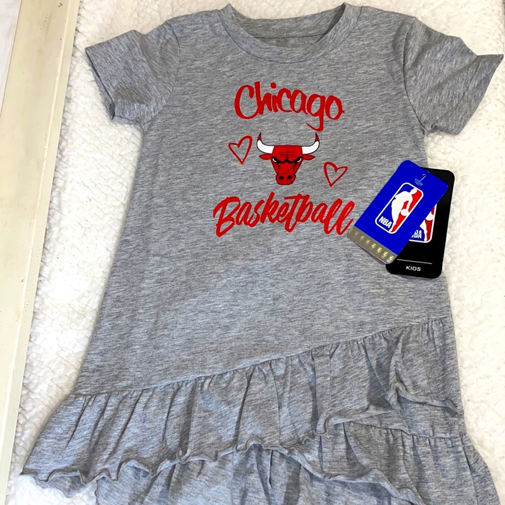🏀NEW!!Chicago Bulls Girls Toddler Dress